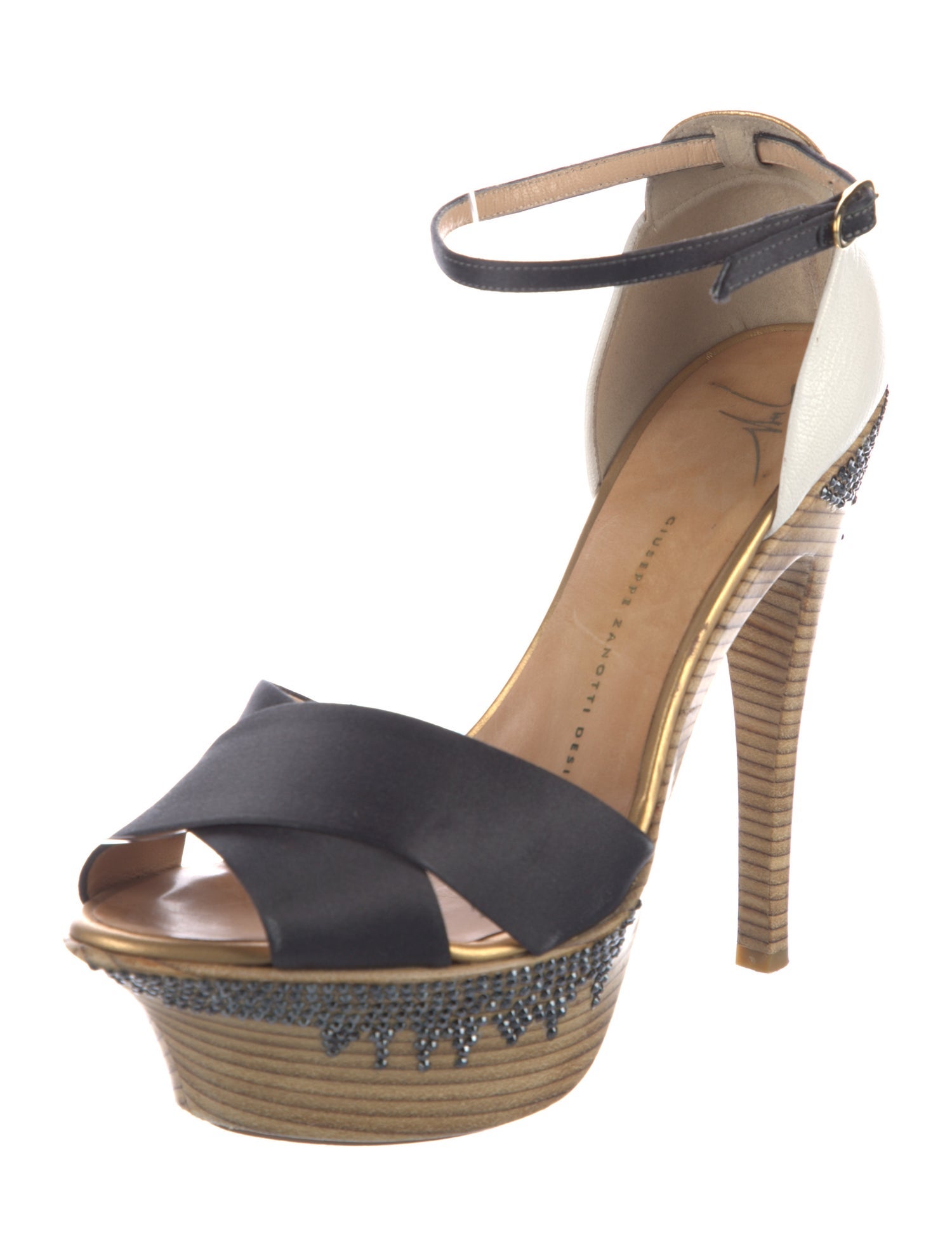 Giuseppe Zanotti Leather Animal Print D'Orsay Pumps