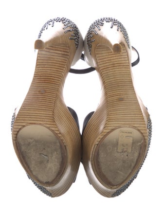 Giuseppe Zanotti Leather Animal Print D'Orsay Pumps