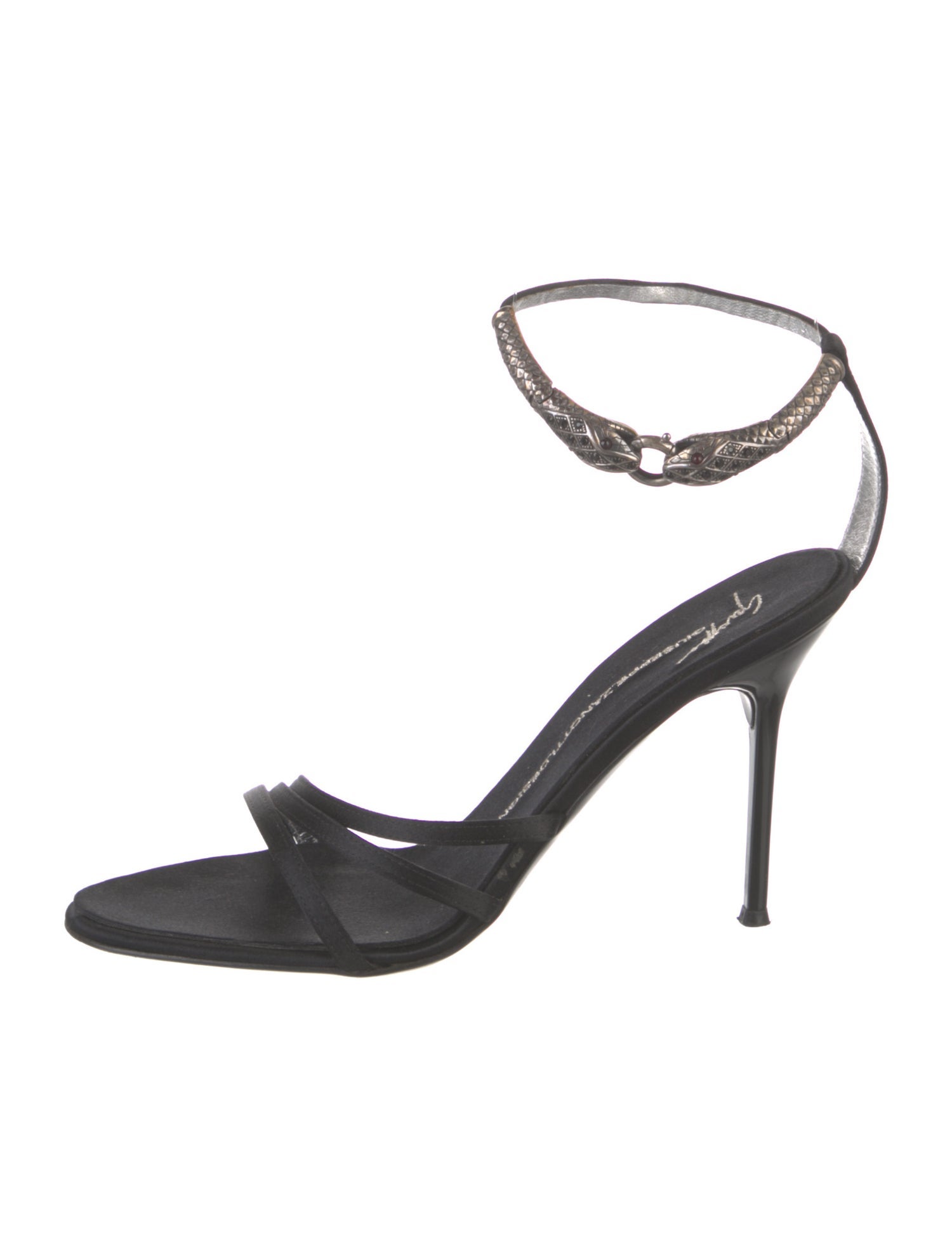 Giuseppe Zanotti Leather Crystal Embellishments Sandals