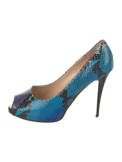 Giuseppe Zanotti Leather Animal Print Pumps