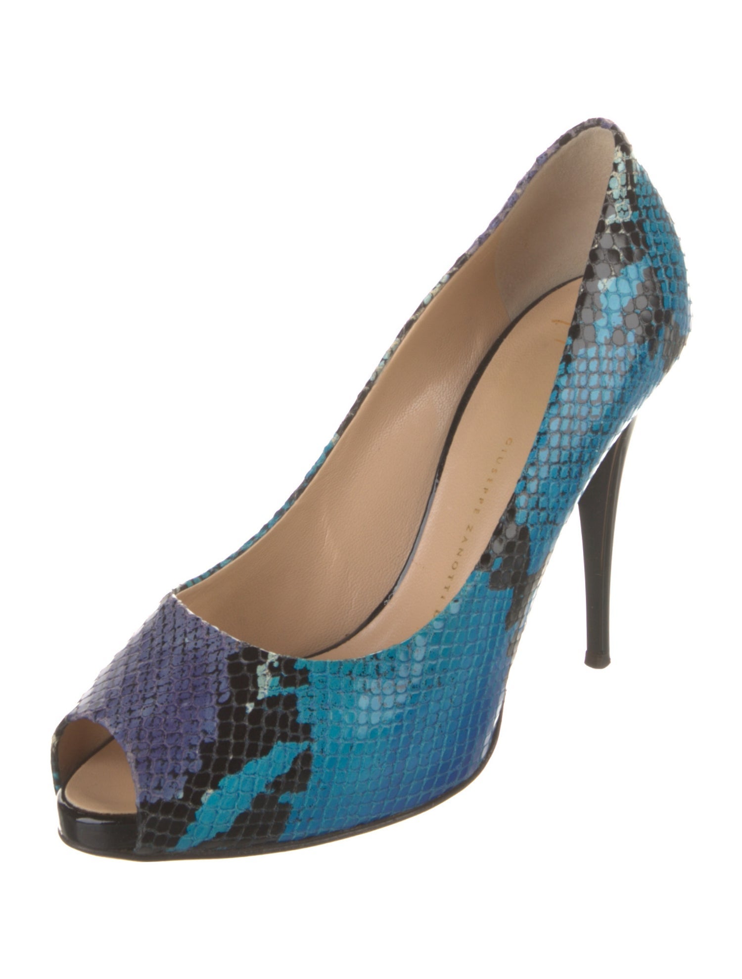 Giuseppe Zanotti Leather Animal Print Pumps