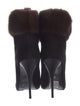 Giuseppe Zanotti Suede Fur Trim Boots