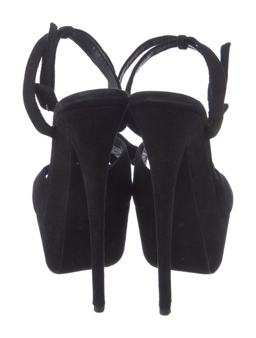 Giuseppe Zanotti Suede Bow Accents Sandals