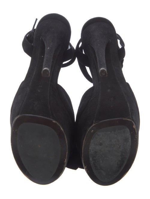 Giuseppe Zanotti Suede Bow Accents Sandals