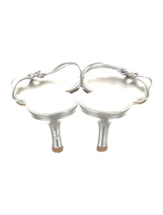 Giuseppe Zanotti Leather Crystal Embellishments Slides