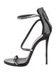 Giuseppe Zanotti Patent Leather Crystal Embellishments Sandals