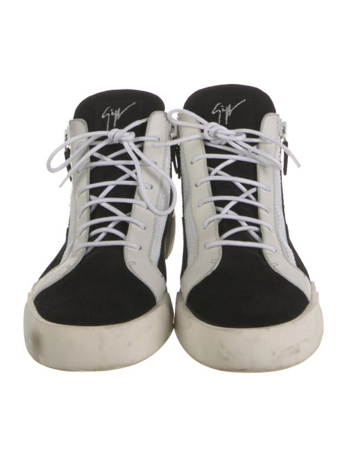 Giuseppe Zanotti Suede Colorblock Pattern Sneakers