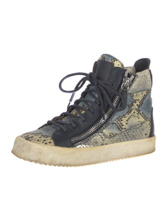 Giuseppe Zanotti Snakeskin Animal Print Sneakers