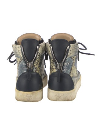 Giuseppe Zanotti Snakeskin Animal Print Sneakers