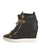 Giuseppe Zanotti Embossed Leather Colorblock Pattern Lace-Up Boots
