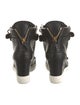 Giuseppe Zanotti Embossed Leather Colorblock Pattern Lace-Up Boots