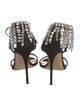 Giuseppe Zanotti Suede Crystal Embellishments D'Orsay Pumps