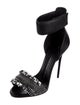 Giuseppe Zanotti Leather Crystal Embellishments Sandals