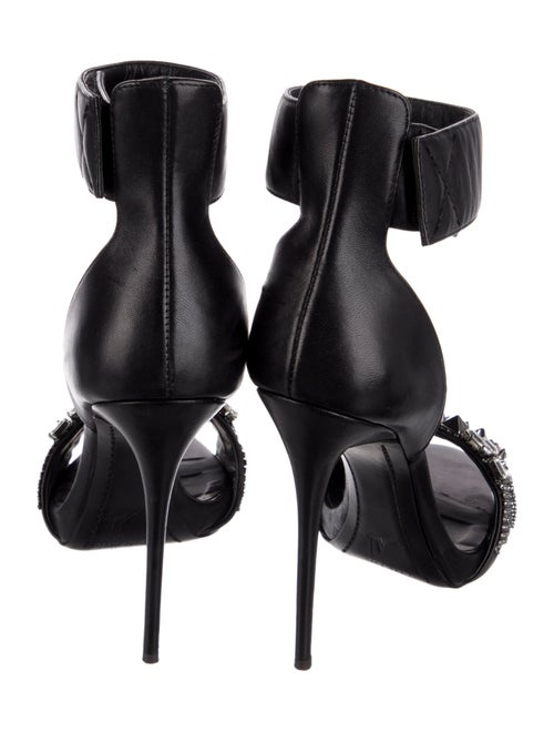 Giuseppe Zanotti Leather Crystal Embellishments Sandals