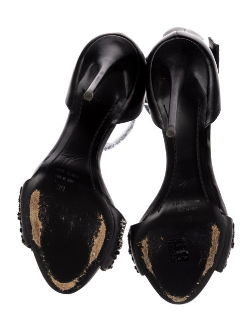 Giuseppe Zanotti Leather Crystal Embellishments Sandals