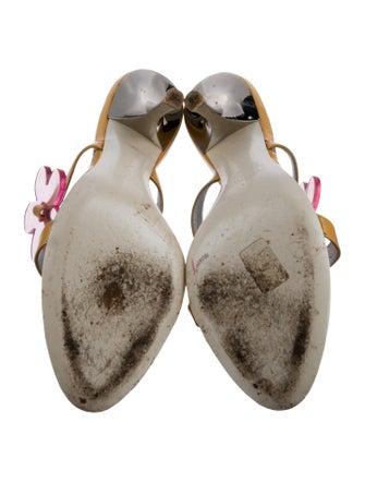 Giuseppe Zanotti Leather Bow Accents Slides