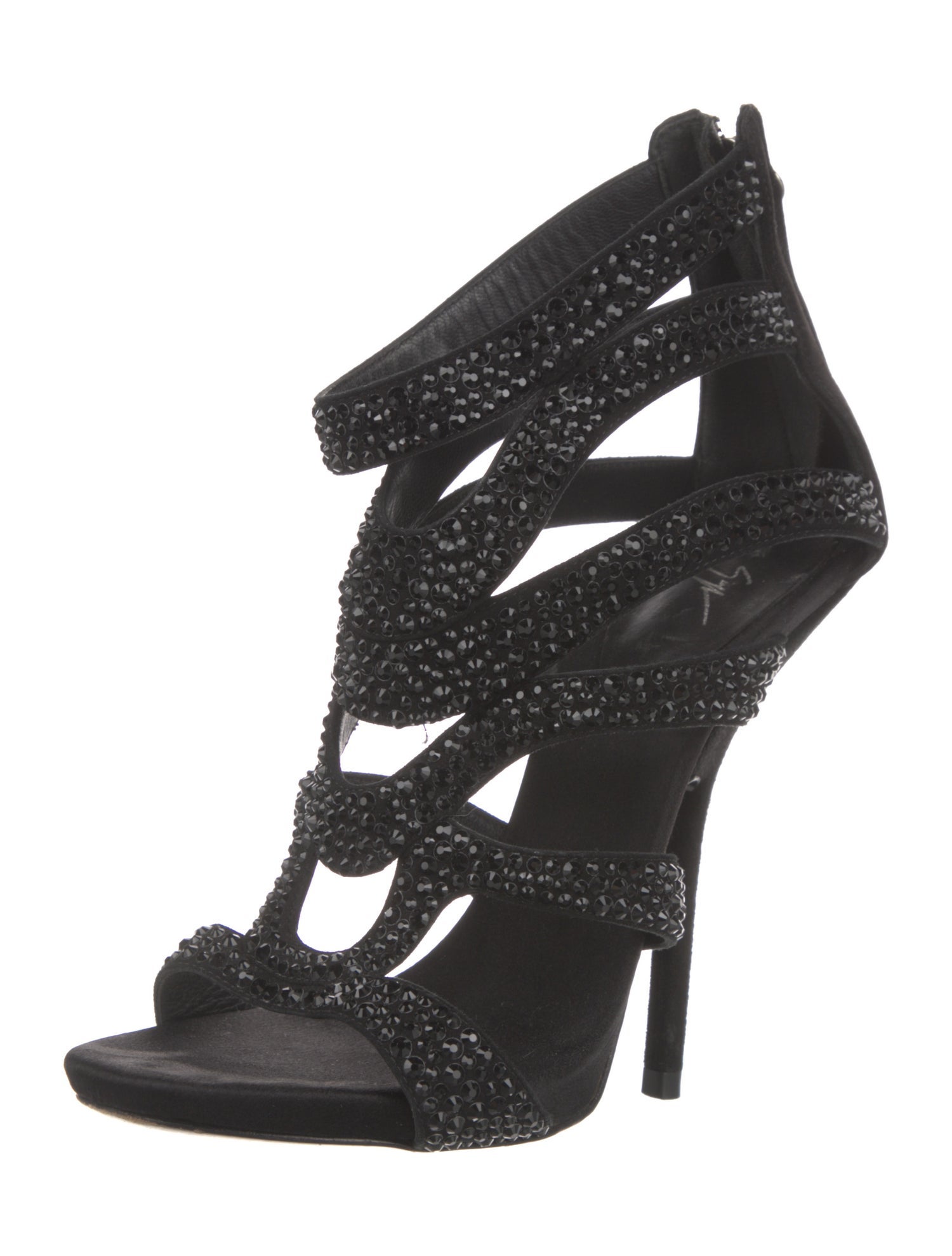 Giuseppe Zanotti Satin Gladiator Sandals