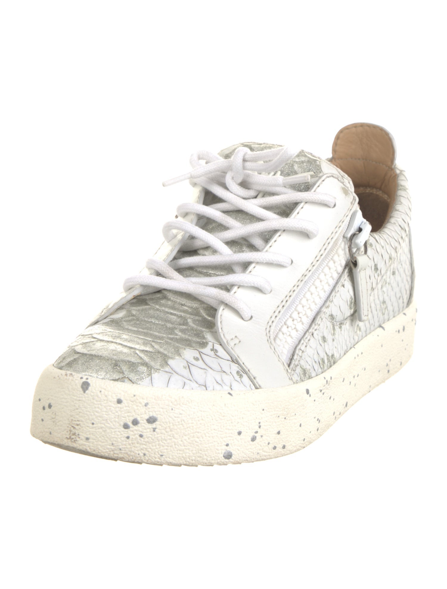 Giuseppe Zanotti Snakeskin Animal Print Sneakers
