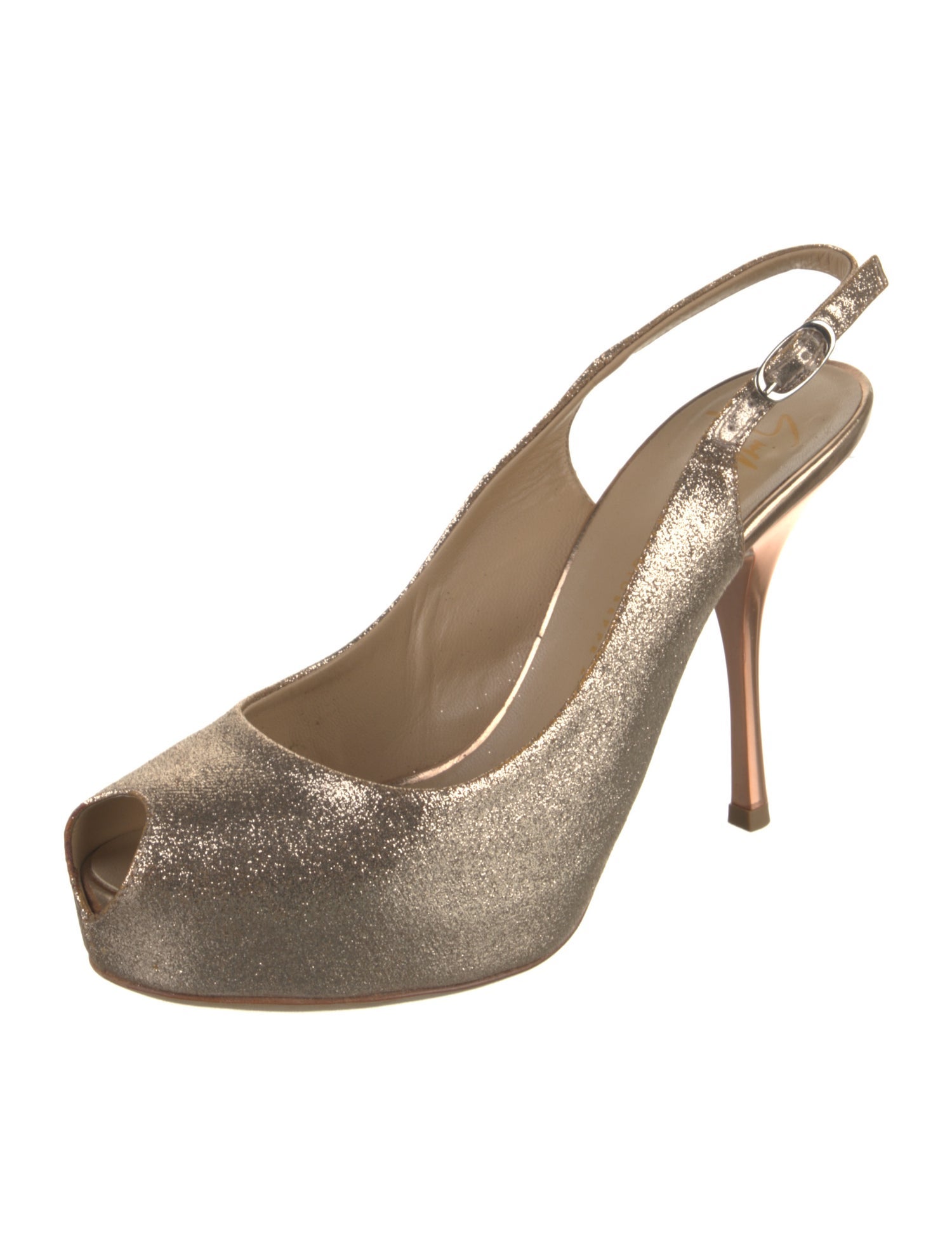 Giuseppe Zanotti Glitter Slingback Pumps