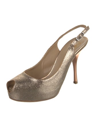 Giuseppe Zanotti Glitter Slingback Pumps