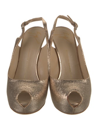 Giuseppe Zanotti Glitter Slingback Pumps
