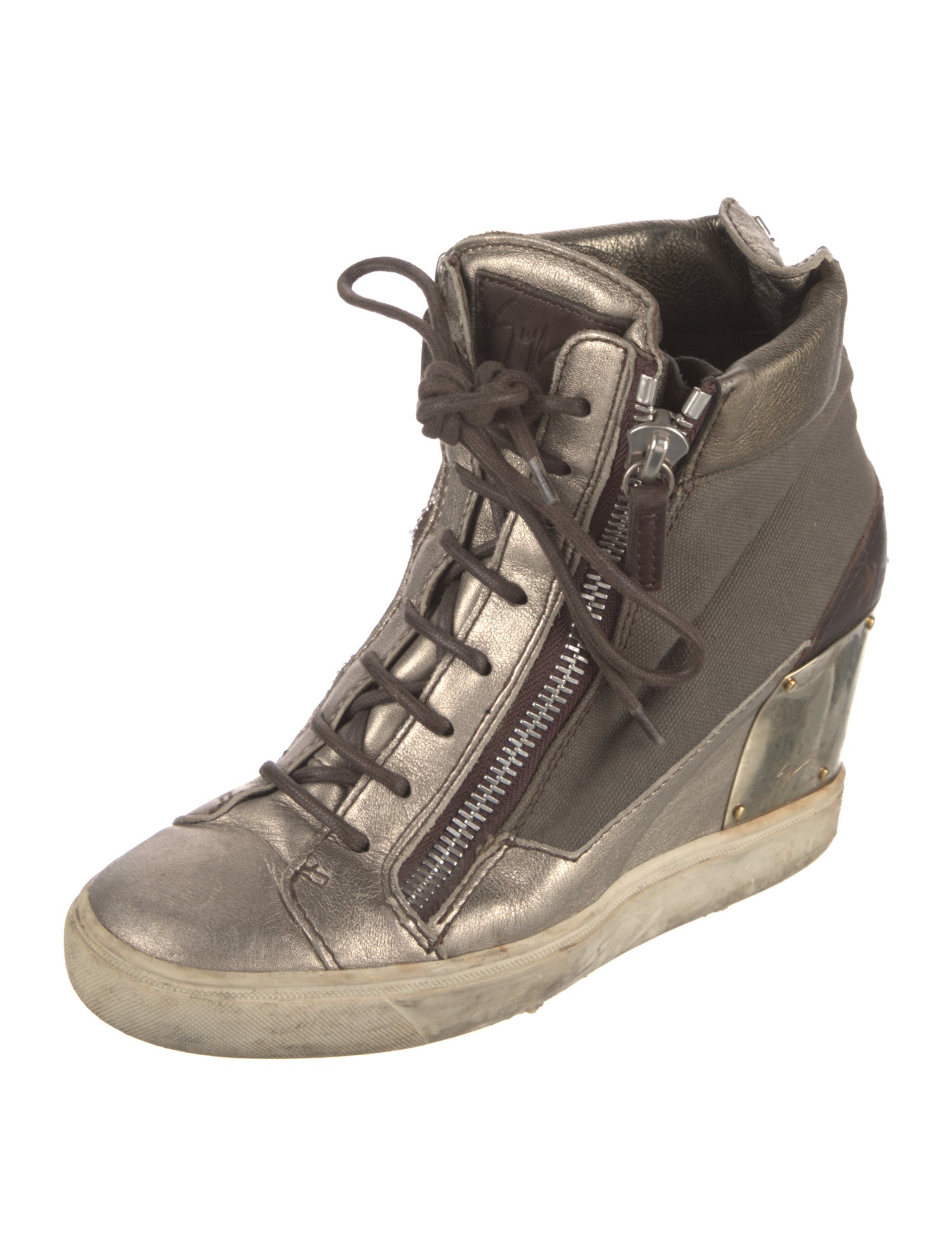 Giuseppe Zanotti Leather Lace-Up Boots