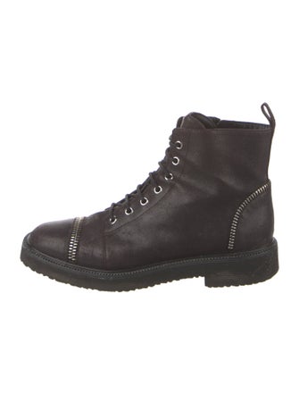 Giuseppe Zanotti Leather Combat Boots
