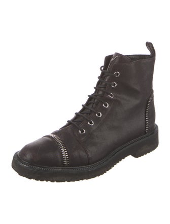 Giuseppe Zanotti Leather Combat Boots