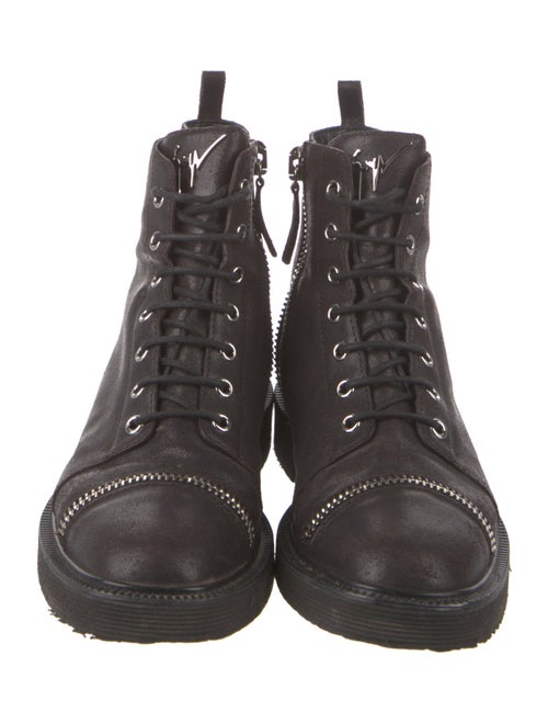 Giuseppe Zanotti Leather Combat Boots