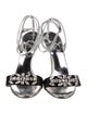 Giuseppe Zanotti Leather Colorblock Pattern Sandals