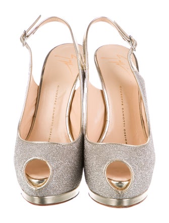 Giuseppe Zanotti Glitter Slingback Sandals