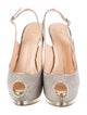 Giuseppe Zanotti Glitter Slingback Sandals