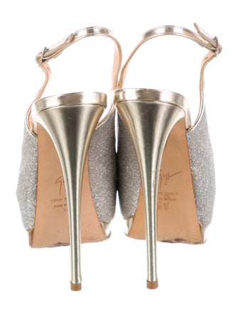 Giuseppe Zanotti Glitter Slingback Sandals