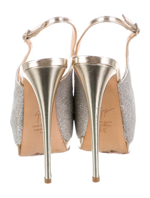 Giuseppe Zanotti Glitter Slingback Sandals