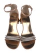 Giuseppe Zanotti Leather Crystal Embellishments Sandals