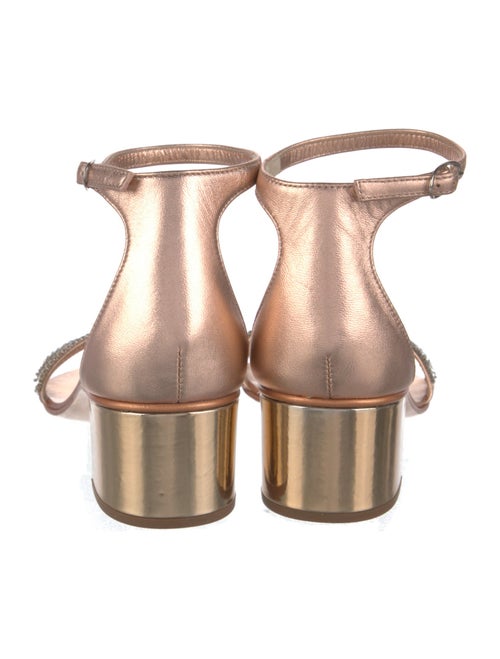 Giuseppe Zanotti Leather Crystal Embellishments Sandals