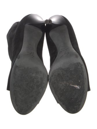 Giuseppe Zanotti Suede Cutout Accent Boots