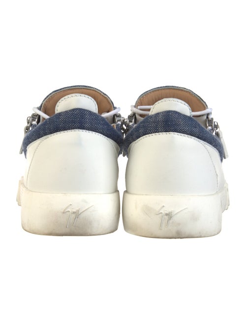 Giuseppe Zanotti Leather Colorblock Pattern Sneakers