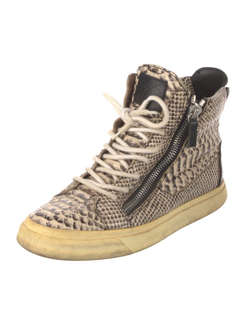 Giuseppe Zanotti Snakeskin Animal Print Sneakers
