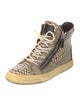 Giuseppe Zanotti Snakeskin Animal Print Sneakers