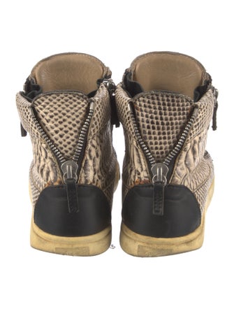 Giuseppe Zanotti Snakeskin Animal Print Sneakers