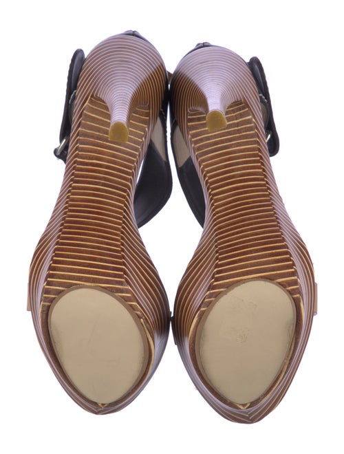 Giuseppe Zanotti Leather Colorblock Pattern Sandals