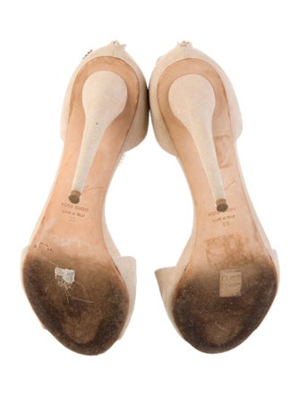 Giuseppe Zanotti Suede Crystal Embellishments Sandals