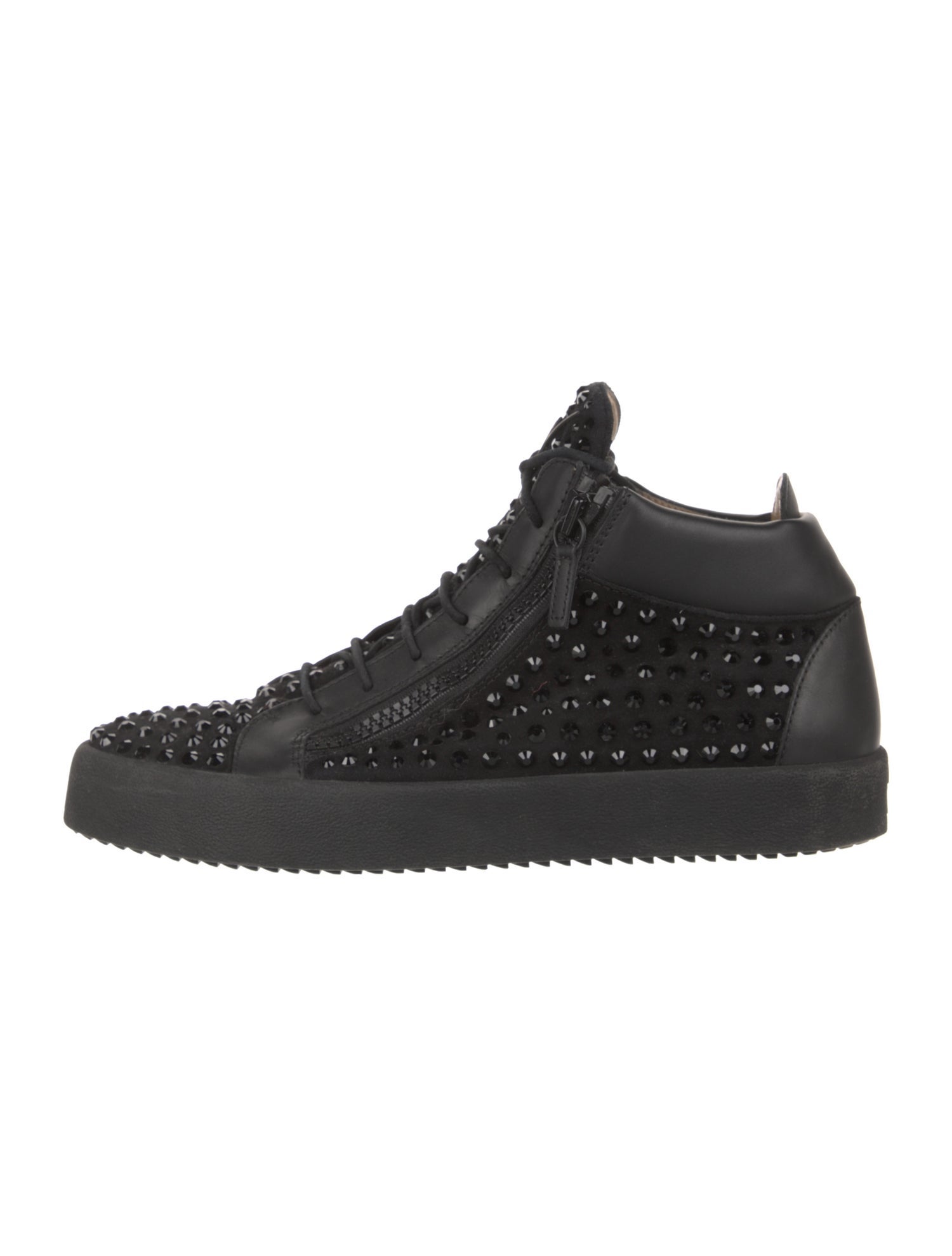 Giuseppe Zanotti Leather Studded Accents Sneakers