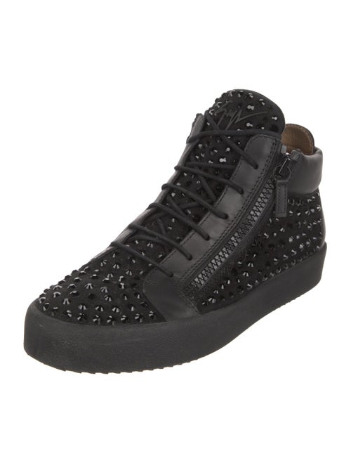 Giuseppe Zanotti Leather Studded Accents Sneakers
