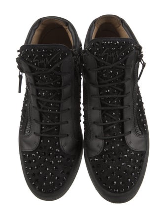 Giuseppe Zanotti Leather Studded Accents Sneakers