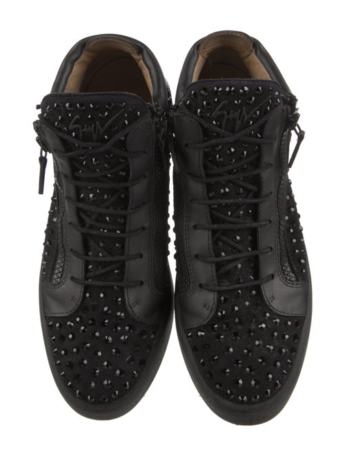 Giuseppe Zanotti Leather Studded Accents Sneakers