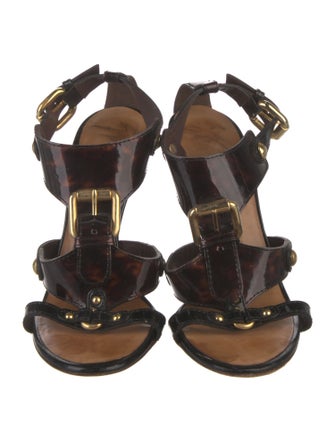 Giuseppe Zanotti Patent Leather Slingback Sandals
