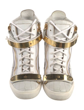 Giuseppe Zanotti Leather Wedge Sneakers
