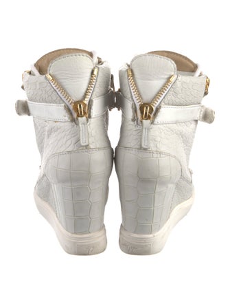 Giuseppe Zanotti Leather Wedge Sneakers